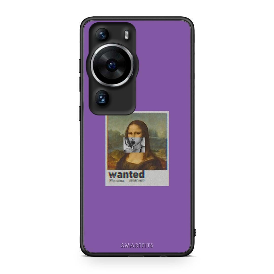 Θήκη Huawei P60 Pro Popart Monalisa από τη Smartfits με σχέδιο στο πίσω μέρος και μαύρο περίβλημα | Huawei P60 Pro Popart Monalisa Case with Colorful Back and Black Bezels