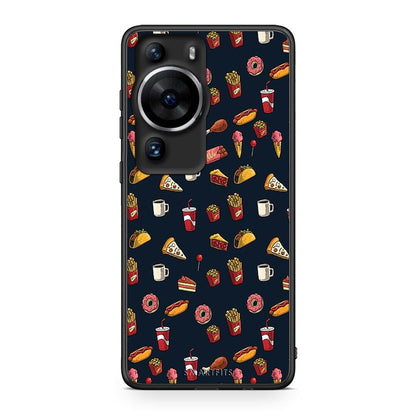 Θήκη Huawei P60 Pro Random Hungry από τη Smartfits με σχέδιο στο πίσω μέρος και μαύρο περίβλημα | Huawei P60 Pro Random Hungry Case with Colorful Back and Black Bezels
