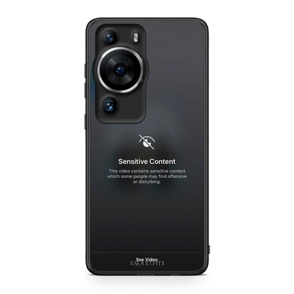Θήκη Huawei P60 Pro Sensitive Content από τη Smartfits με σχέδιο στο πίσω μέρος και μαύρο περίβλημα | Huawei P60 Pro Sensitive Content Case with Colorful Back and Black Bezels