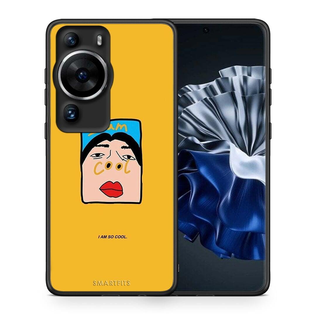 Θήκη Huawei P60 Pro So Cool από τη Smartfits με σχέδιο στο πίσω μέρος και μαύρο περίβλημα | Huawei P60 Pro So Cool Case with Colorful Back and Black Bezels