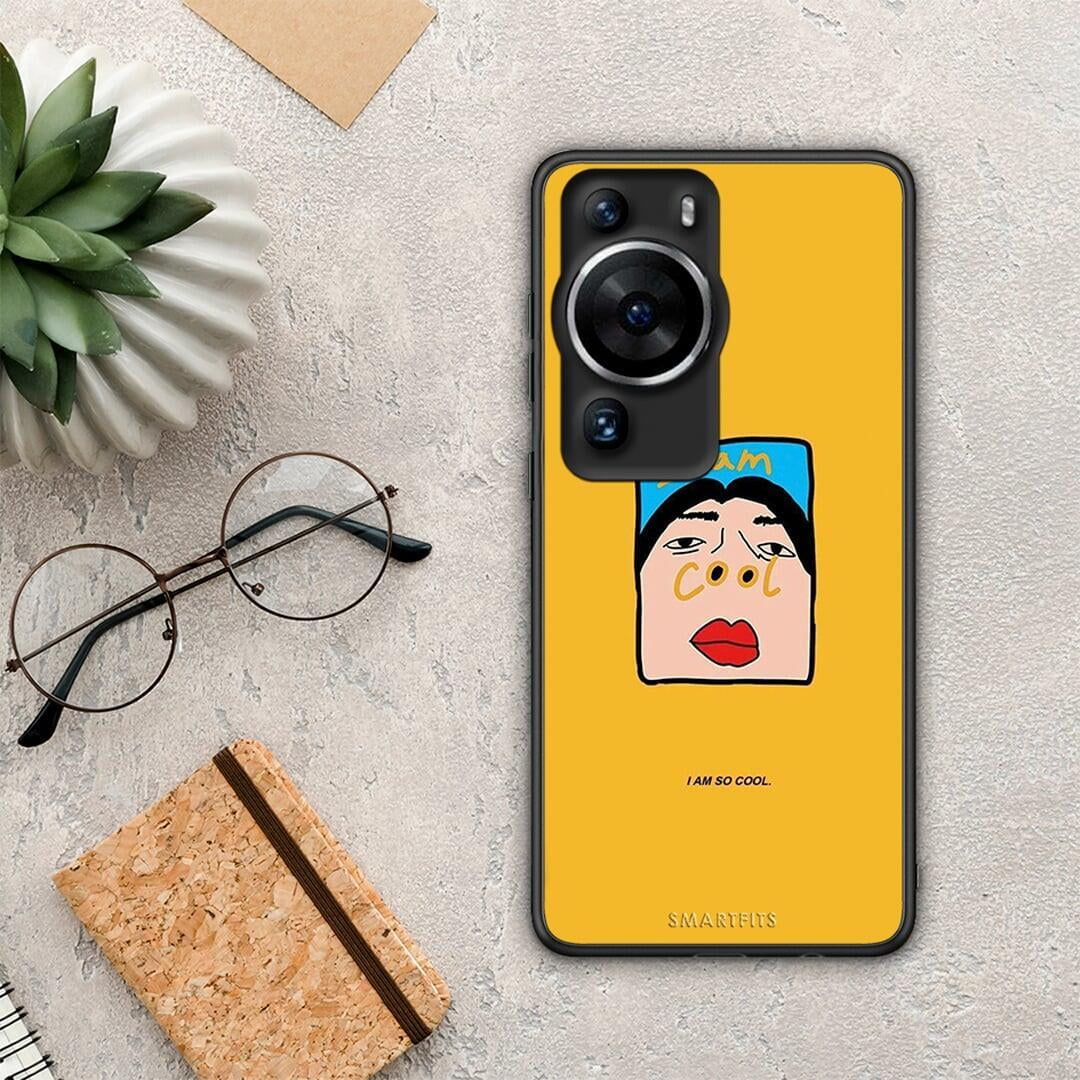 Θήκη Huawei P60 Pro So Cool από τη Smartfits με σχέδιο στο πίσω μέρος και μαύρο περίβλημα | Huawei P60 Pro So Cool Case with Colorful Back and Black Bezels