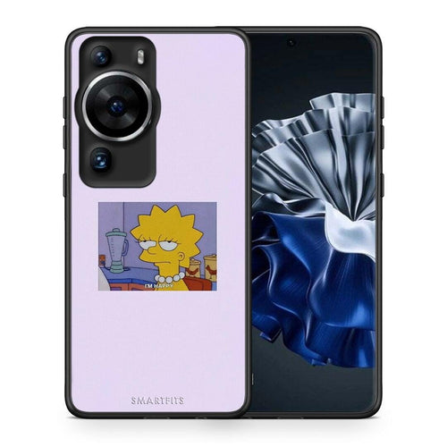 Θήκη Huawei P60 Pro So Happy από τη Smartfits με σχέδιο στο πίσω μέρος και μαύρο περίβλημα | Huawei P60 Pro So Happy Case with Colorful Back and Black Bezels