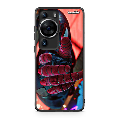 Θήκη Huawei P60 Pro Spider Hand από τη Smartfits με σχέδιο στο πίσω μέρος και μαύρο περίβλημα | Huawei P60 Pro Spider Hand Case with Colorful Back and Black Bezels
