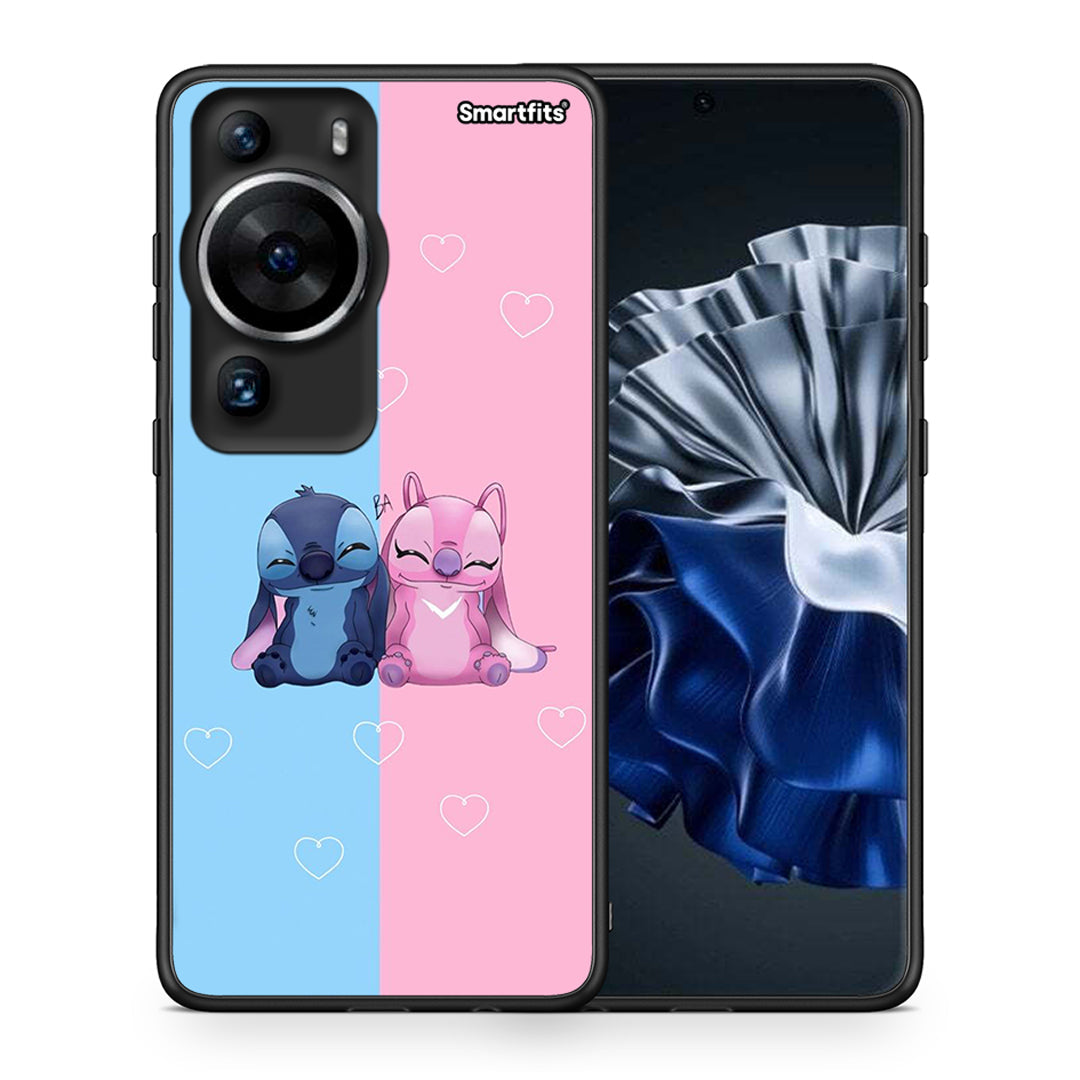 Θήκη Huawei P60 Pro Stitch And Angel από τη Smartfits με σχέδιο στο πίσω μέρος και μαύρο περίβλημα | Huawei P60 Pro Stitch And Angel Case with Colorful Back and Black Bezels