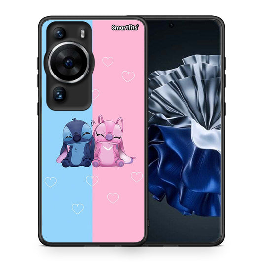 Θήκη Huawei P60 Pro Stitch And Angel από τη Smartfits με σχέδιο στο πίσω μέρος και μαύρο περίβλημα | Huawei P60 Pro Stitch And Angel Case with Colorful Back and Black Bezels