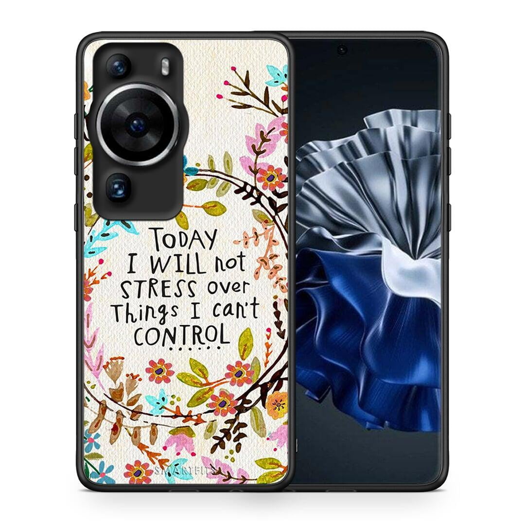 Θήκη Huawei P60 Pro Stress Over από τη Smartfits με σχέδιο στο πίσω μέρος και μαύρο περίβλημα | Huawei P60 Pro Stress Over Case with Colorful Back and Black Bezels