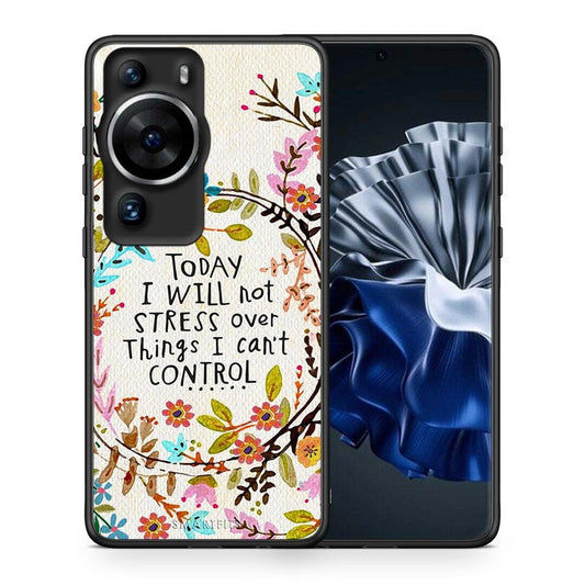 Θήκη Huawei P60 Pro Stress Over από τη Smartfits με σχέδιο στο πίσω μέρος και μαύρο περίβλημα | Huawei P60 Pro Stress Over Case with Colorful Back and Black Bezels