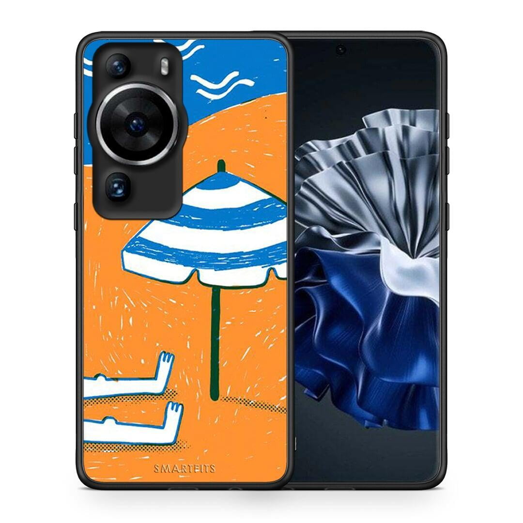 Θήκη Huawei P60 Pro Summering από τη Smartfits με σχέδιο στο πίσω μέρος και μαύρο περίβλημα | Huawei P60 Pro Summering Case with Colorful Back and Black Bezels