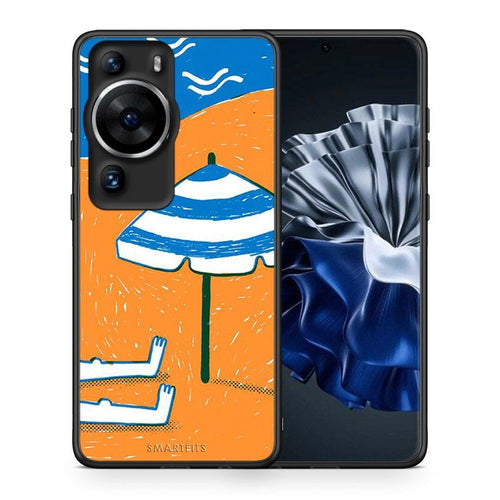 Θήκη Huawei P60 Pro Summering από τη Smartfits με σχέδιο στο πίσω μέρος και μαύρο περίβλημα | Huawei P60 Pro Summering Case with Colorful Back and Black Bezels