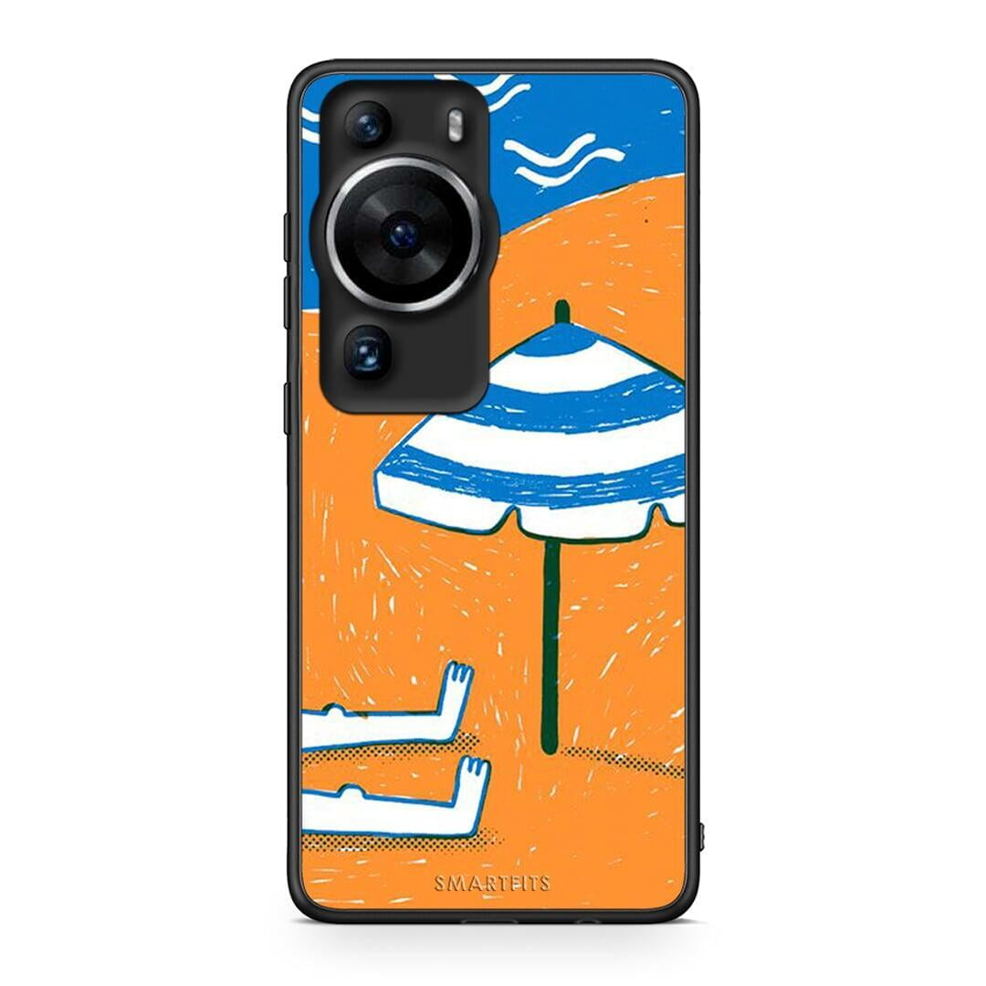 Θήκη Huawei P60 Pro Summering από τη Smartfits με σχέδιο στο πίσω μέρος και μαύρο περίβλημα | Huawei P60 Pro Summering Case with Colorful Back and Black Bezels