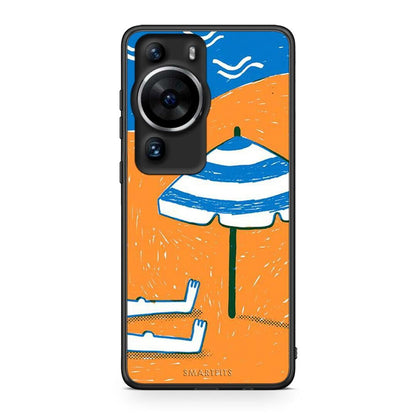 Θήκη Huawei P60 Pro Summering από τη Smartfits με σχέδιο στο πίσω μέρος και μαύρο περίβλημα | Huawei P60 Pro Summering Case with Colorful Back and Black Bezels