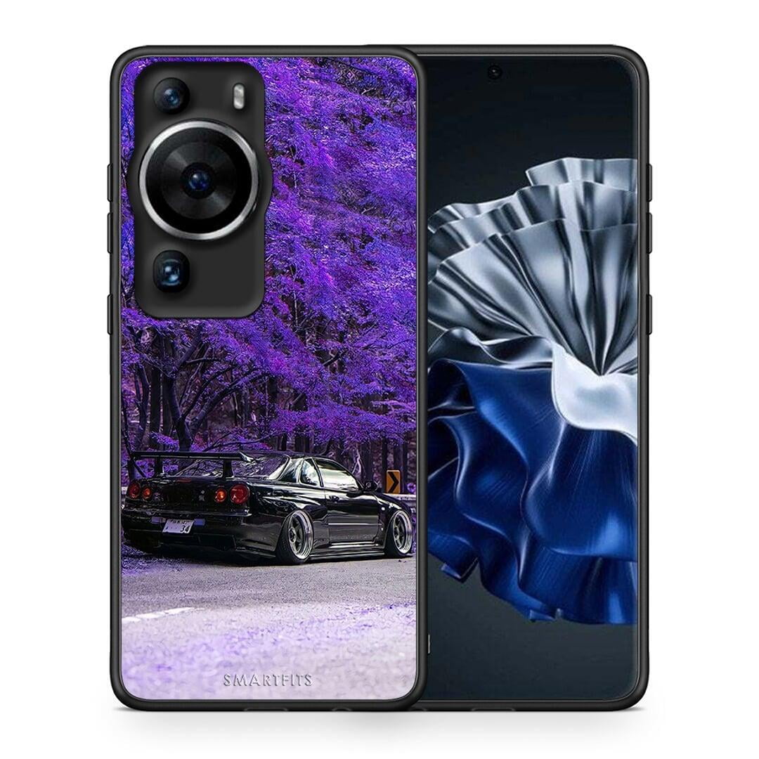 Θήκη Huawei P60 Pro Super Car από τη Smartfits με σχέδιο στο πίσω μέρος και μαύρο περίβλημα | Huawei P60 Pro Super Car Case with Colorful Back and Black Bezels