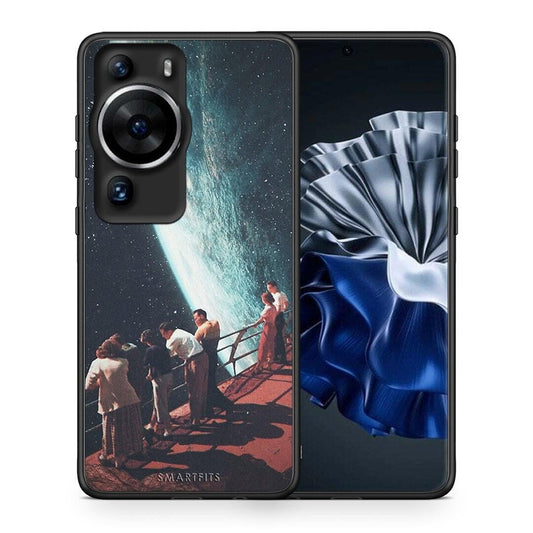 Θήκη Huawei P60 Pro Surreal View από τη Smartfits με σχέδιο στο πίσω μέρος και μαύρο περίβλημα | Huawei P60 Pro Surreal View Case with Colorful Back and Black Bezels