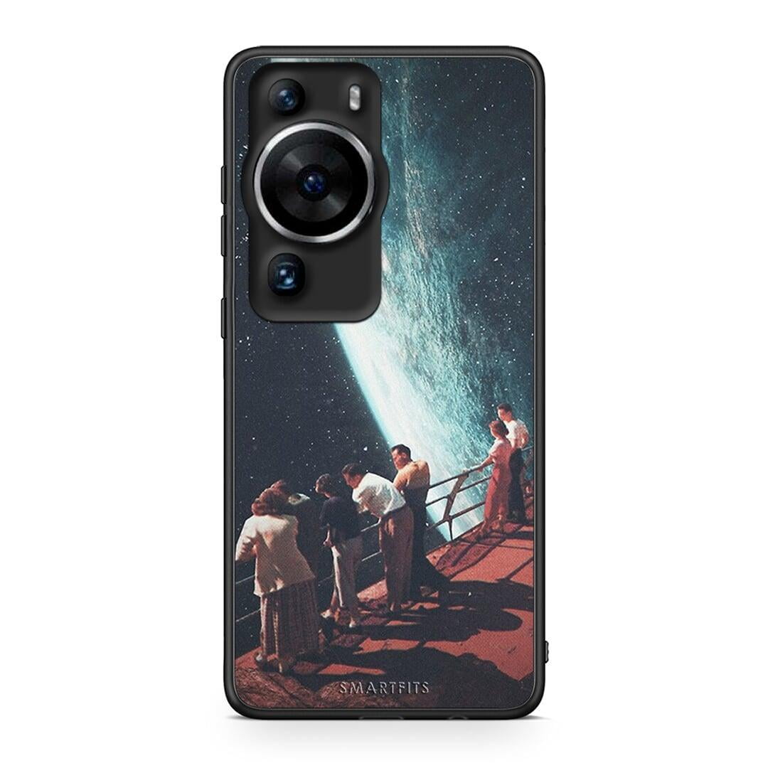 Θήκη Huawei P60 Pro Surreal View από τη Smartfits με σχέδιο στο πίσω μέρος και μαύρο περίβλημα | Huawei P60 Pro Surreal View Case with Colorful Back and Black Bezels