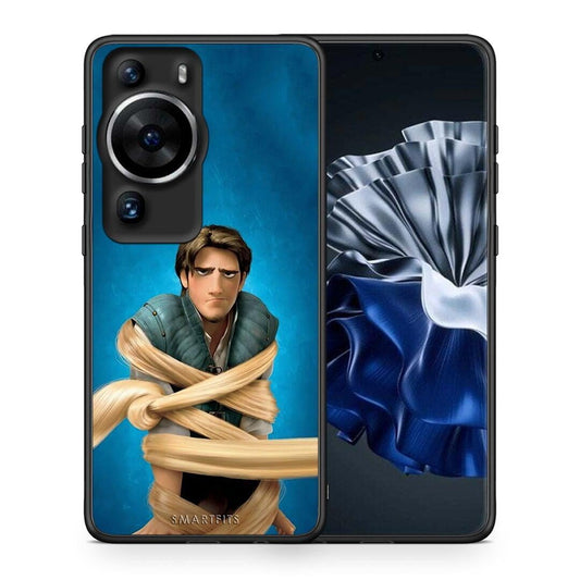 Θήκη Huawei P60 Pro Tangled 1 από τη Smartfits με σχέδιο στο πίσω μέρος και μαύρο περίβλημα | Huawei P60 Pro Tangled 1 Case with Colorful Back and Black Bezels