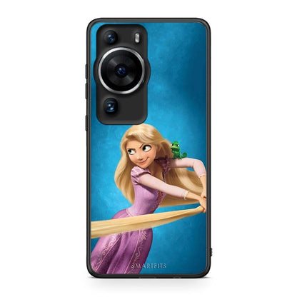 Θήκη Huawei P60 Pro Tangled 2 από τη Smartfits με σχέδιο στο πίσω μέρος και μαύρο περίβλημα | Huawei P60 Pro Tangled 2 Case with Colorful Back and Black Bezels