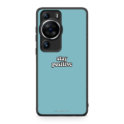 Θήκη Huawei P60 Pro Text Positive από τη Smartfits με σχέδιο στο πίσω μέρος και μαύρο περίβλημα | Huawei P60 Pro Text Positive Case with Colorful Back and Black Bezels