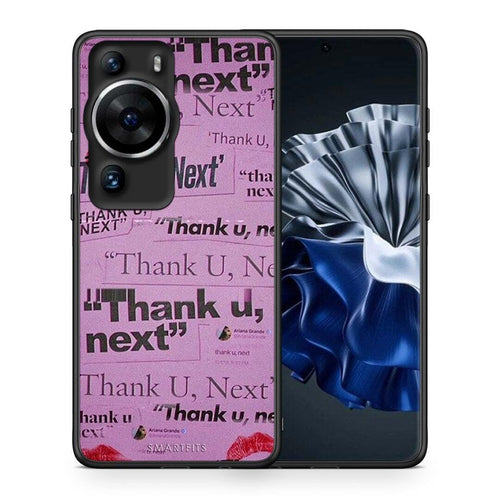 Θήκη Huawei P60 Pro Thank You Next από τη Smartfits με σχέδιο στο πίσω μέρος και μαύρο περίβλημα | Huawei P60 Pro Thank You Next Case with Colorful Back and Black Bezels