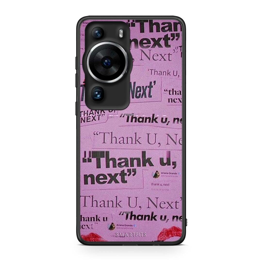 Θήκη Huawei P60 Pro Thank You Next από τη Smartfits με σχέδιο στο πίσω μέρος και μαύρο περίβλημα | Huawei P60 Pro Thank You Next Case with Colorful Back and Black Bezels