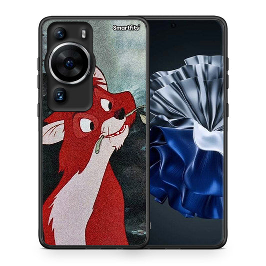 Θήκη Huawei P60 Pro Tod And Vixey Love 1 από τη Smartfits με σχέδιο στο πίσω μέρος και μαύρο περίβλημα | Huawei P60 Pro Tod And Vixey Love 1 Case with Colorful Back and Black Bezels