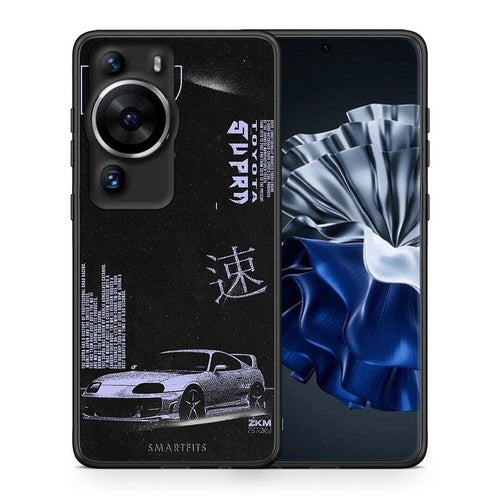 Θήκη Huawei P60 Pro Tokyo Drift από τη Smartfits με σχέδιο στο πίσω μέρος και μαύρο περίβλημα | Huawei P60 Pro Tokyo Drift Case with Colorful Back and Black Bezels