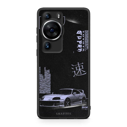 Θήκη Huawei P60 Pro Tokyo Drift από τη Smartfits με σχέδιο στο πίσω μέρος και μαύρο περίβλημα | Huawei P60 Pro Tokyo Drift Case with Colorful Back and Black Bezels