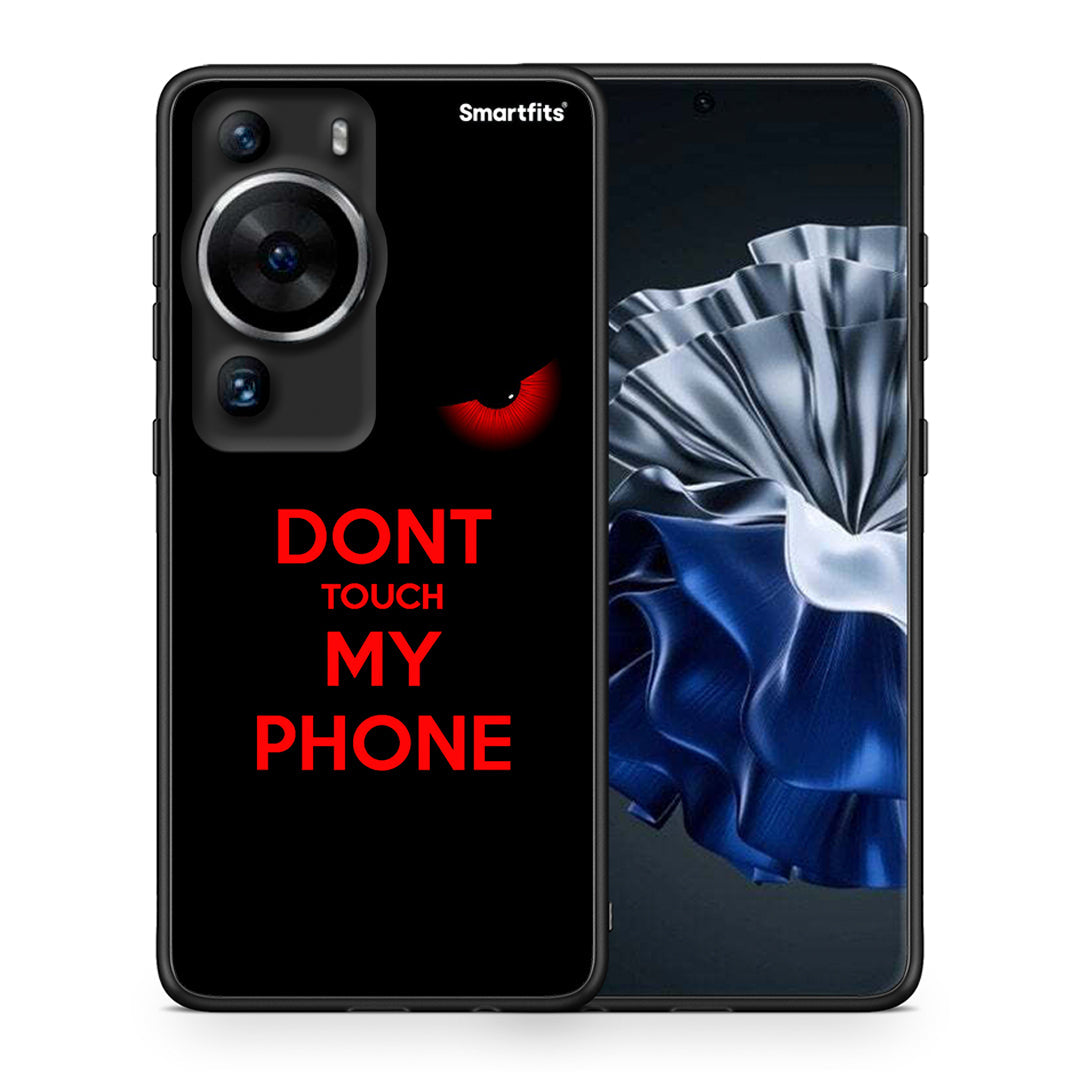 Θήκη Huawei P60 Pro Touch My Phone από τη Smartfits με σχέδιο στο πίσω μέρος και μαύρο περίβλημα | Huawei P60 Pro Touch My Phone Case with Colorful Back and Black Bezels