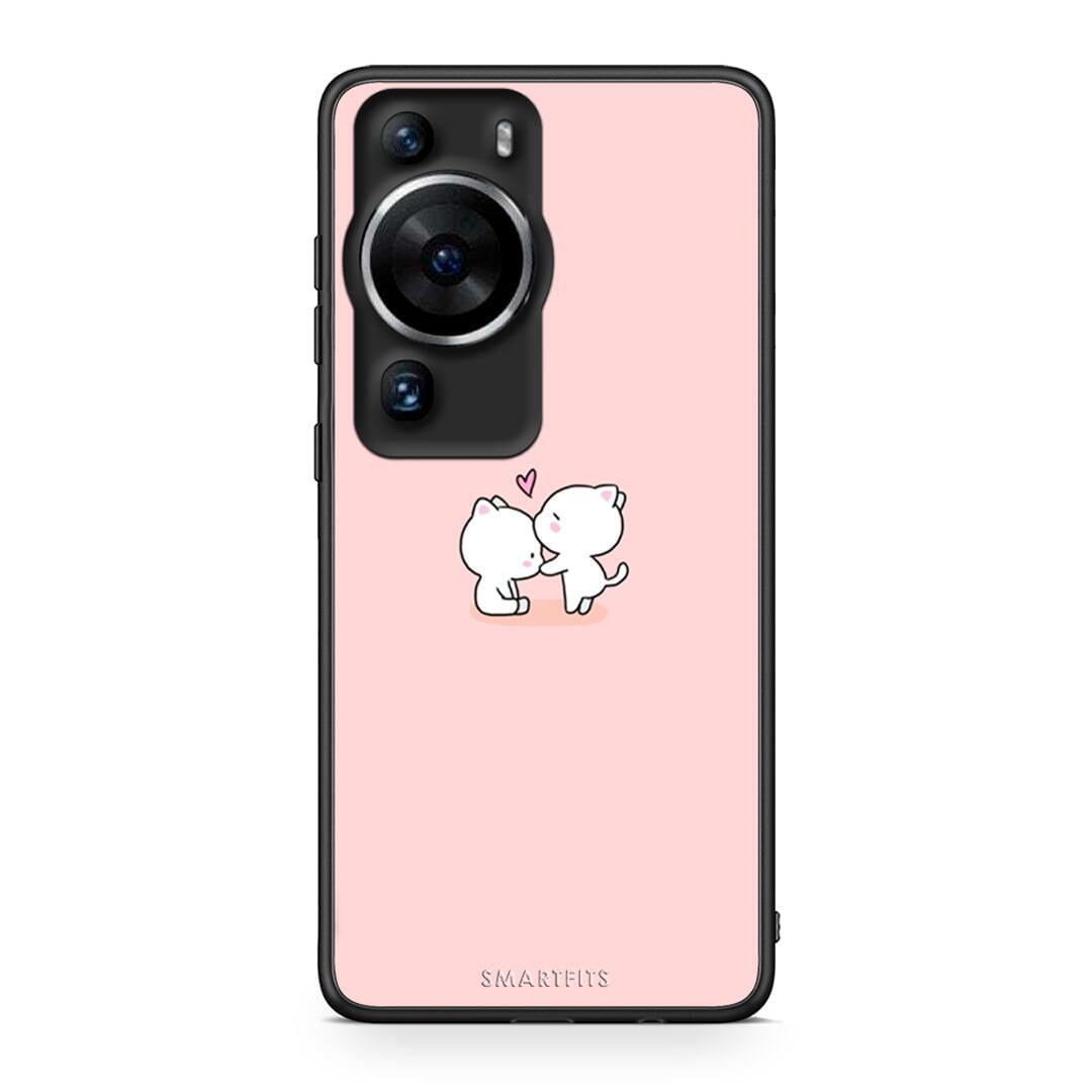 Θήκη Huawei P60 Pro Valentine Love από τη Smartfits με σχέδιο στο πίσω μέρος και μαύρο περίβλημα | Huawei P60 Pro Valentine Love Case with Colorful Back and Black Bezels