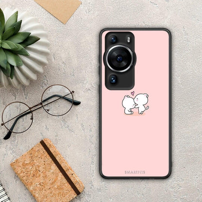 Θήκη Huawei P60 Pro Valentine Love από τη Smartfits με σχέδιο στο πίσω μέρος και μαύρο περίβλημα | Huawei P60 Pro Valentine Love Case with Colorful Back and Black Bezels