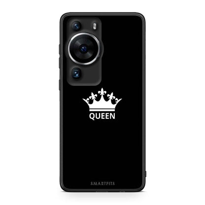 Θήκη Huawei P60 Pro Valentine Queen από τη Smartfits με σχέδιο στο πίσω μέρος και μαύρο περίβλημα | Huawei P60 Pro Valentine Queen Case with Colorful Back and Black Bezels
