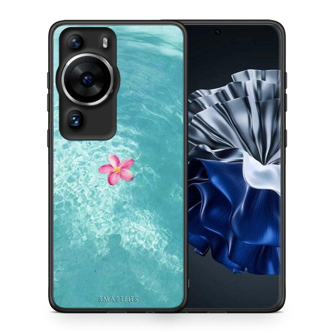 Θήκη Huawei P60 Pro Water Flower από τη Smartfits με σχέδιο στο πίσω μέρος και μαύρο περίβλημα | Huawei P60 Pro Water Flower Case with Colorful Back and Black Bezels