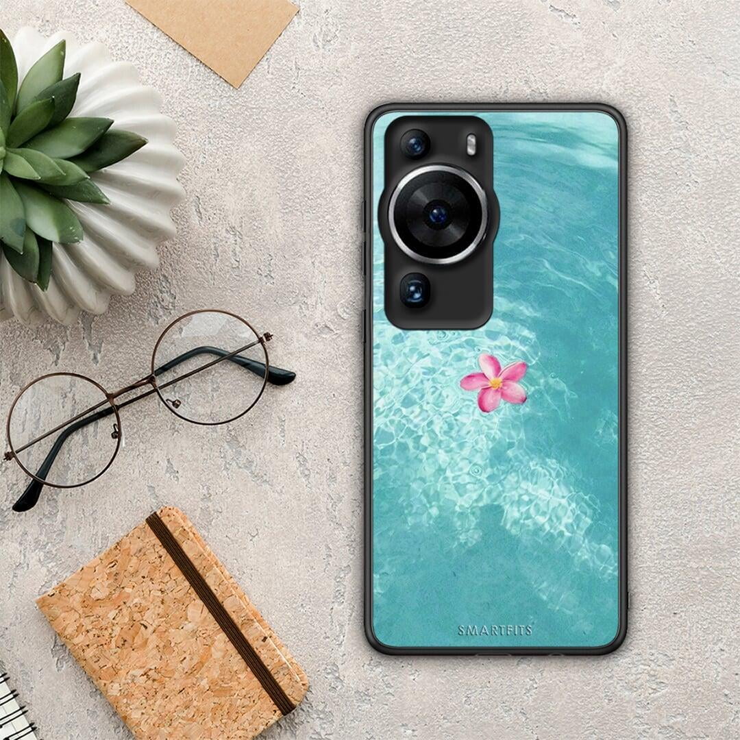 Θήκη Huawei P60 Pro Water Flower από τη Smartfits με σχέδιο στο πίσω μέρος και μαύρο περίβλημα | Huawei P60 Pro Water Flower Case with Colorful Back and Black Bezels