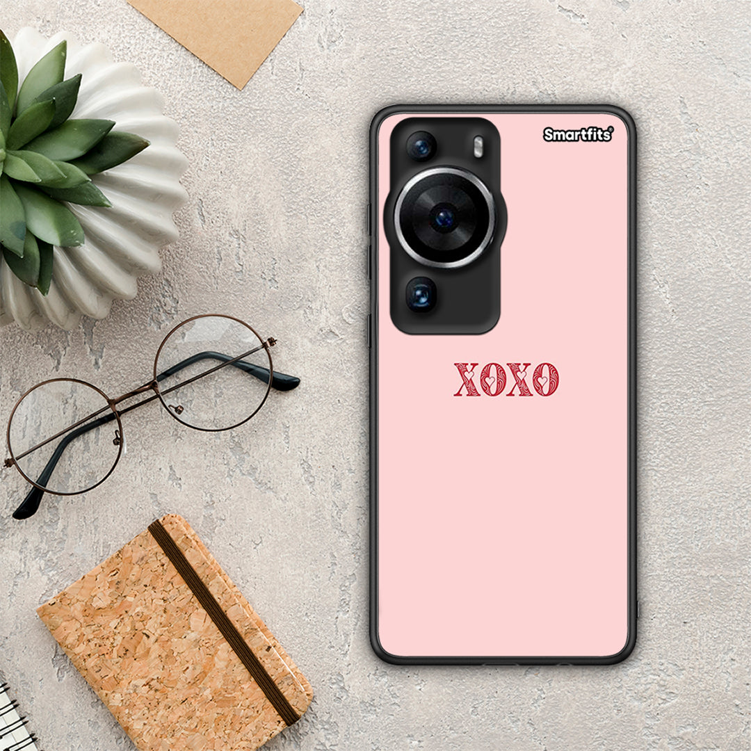Θήκη Huawei P60 Pro XOXO Love από τη Smartfits με σχέδιο στο πίσω μέρος και μαύρο περίβλημα | Huawei P60 Pro XOXO Love Case with Colorful Back and Black Bezels