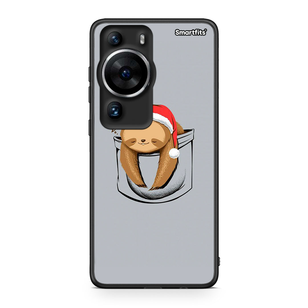 Θήκη Huawei P60 Pro Xmas Zzzz από τη Smartfits με σχέδιο στο πίσω μέρος και μαύρο περίβλημα | Huawei P60 Pro Xmas Zzzz Case with Colorful Back and Black Bezels
