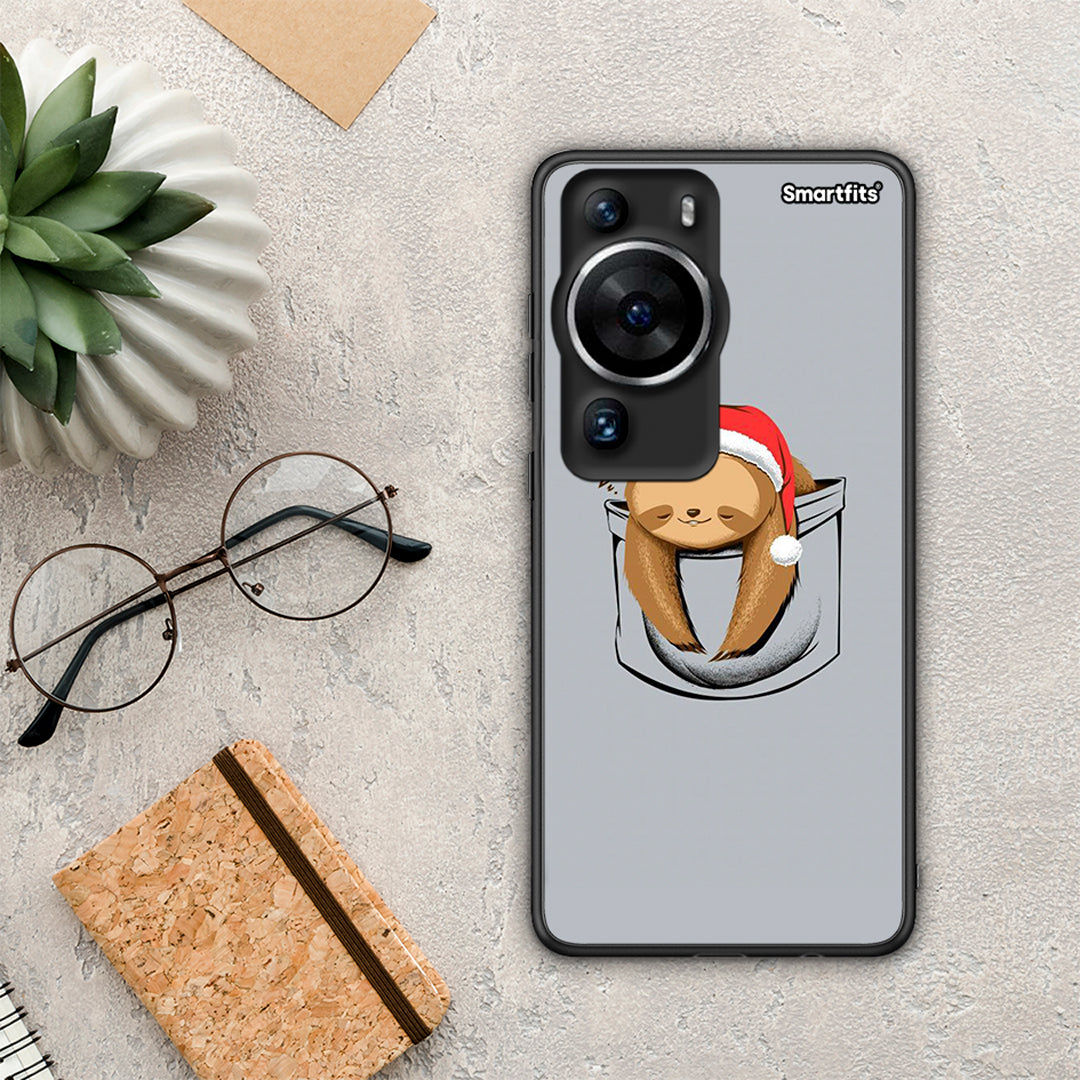 Θήκη Huawei P60 Pro Xmas Zzzz από τη Smartfits με σχέδιο στο πίσω μέρος και μαύρο περίβλημα | Huawei P60 Pro Xmas Zzzz Case with Colorful Back and Black Bezels