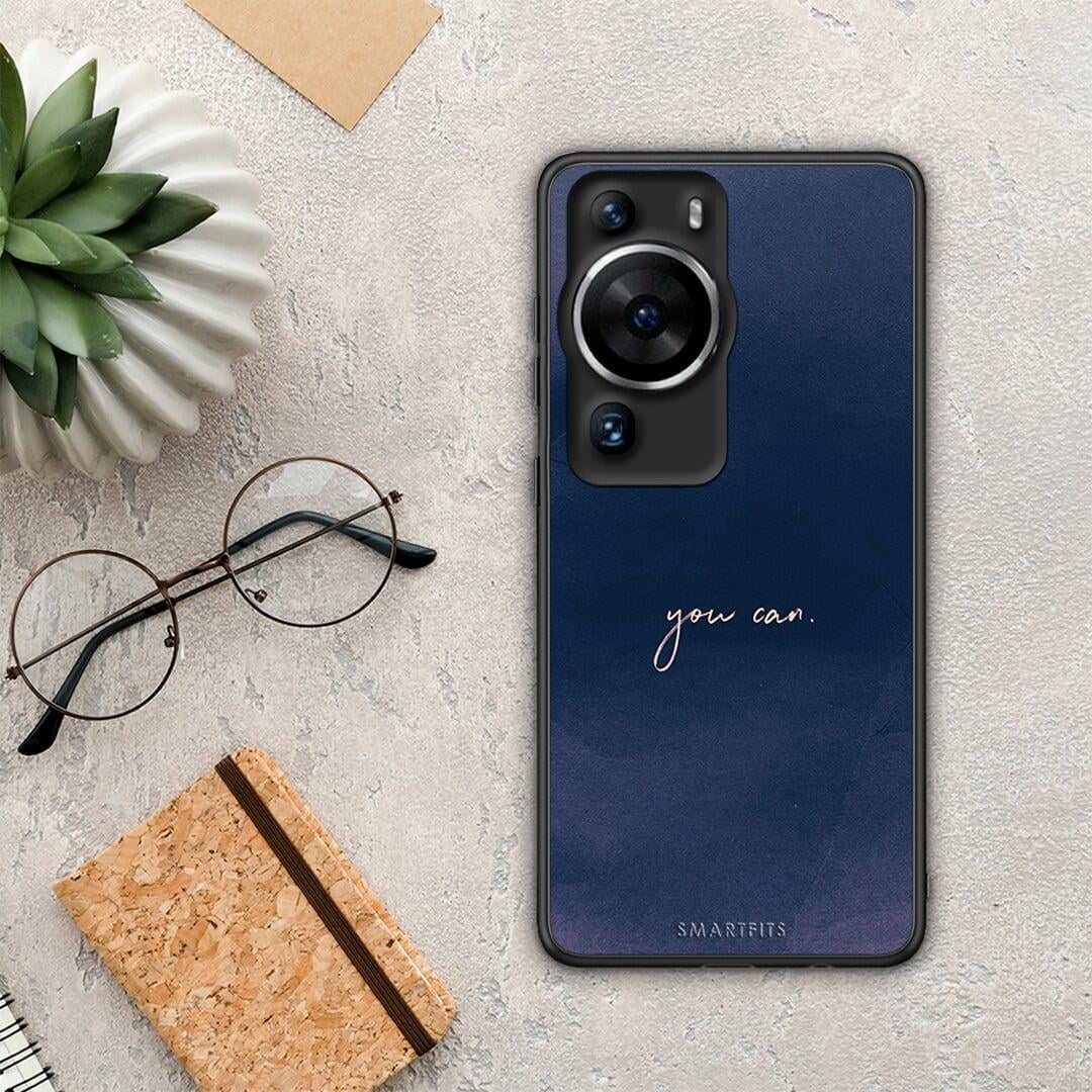 Θήκη Huawei P60 Pro You Can από τη Smartfits με σχέδιο στο πίσω μέρος και μαύρο περίβλημα | Huawei P60 Pro You Can Case with Colorful Back and Black Bezels