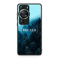 Thumbnail for Θήκη Huawei P60 Quote Breath από τη Smartfits με σχέδιο στο πίσω μέρος και μαύρο περίβλημα | Huawei P60 Quote Breath Case with Colorful Back and Black Bezels