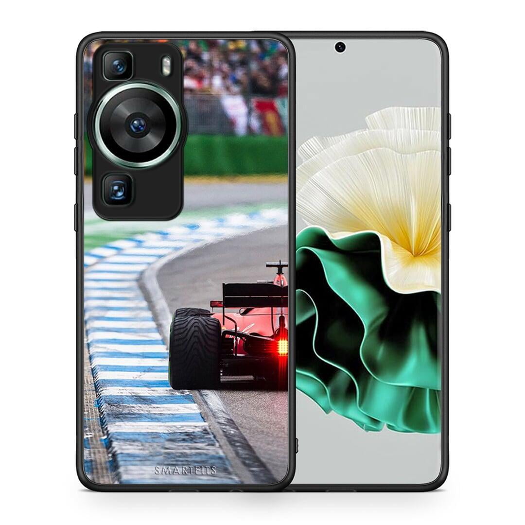 Θήκη Huawei P60 Racing Vibes από τη Smartfits με σχέδιο στο πίσω μέρος και μαύρο περίβλημα | Huawei P60 Racing Vibes Case with Colorful Back and Black Bezels
