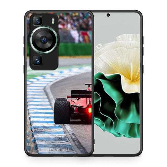 Θήκη Huawei P60 Racing Vibes από τη Smartfits με σχέδιο στο πίσω μέρος και μαύρο περίβλημα | Huawei P60 Racing Vibes Case with Colorful Back and Black Bezels