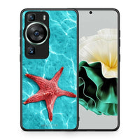 Thumbnail for Θήκη Huawei P60 Red Starfish από τη Smartfits με σχέδιο στο πίσω μέρος και μαύρο περίβλημα | Huawei P60 Red Starfish Case with Colorful Back and Black Bezels