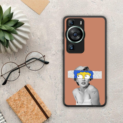 Θήκη Huawei P60 Sim Merilyn από τη Smartfits με σχέδιο στο πίσω μέρος και μαύρο περίβλημα | Huawei P60 Sim Merilyn Case with Colorful Back and Black Bezels