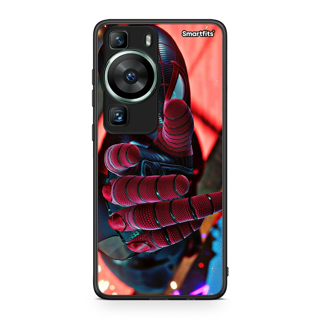 Θήκη Huawei P60 Spider Hand από τη Smartfits με σχέδιο στο πίσω μέρος και μαύρο περίβλημα | Huawei P60 Spider Hand Case with Colorful Back and Black Bezels