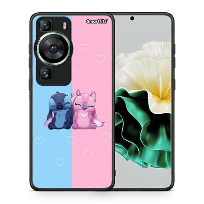 Θήκη Huawei P60 Stitch And Angel από τη Smartfits με σχέδιο στο πίσω μέρος και μαύρο περίβλημα | Huawei P60 Stitch And Angel Case with Colorful Back and Black Bezels