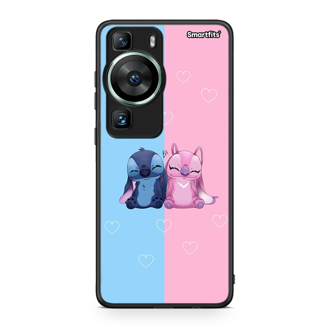 Θήκη Huawei P60 Stitch And Angel από τη Smartfits με σχέδιο στο πίσω μέρος και μαύρο περίβλημα | Huawei P60 Stitch And Angel Case with Colorful Back and Black Bezels