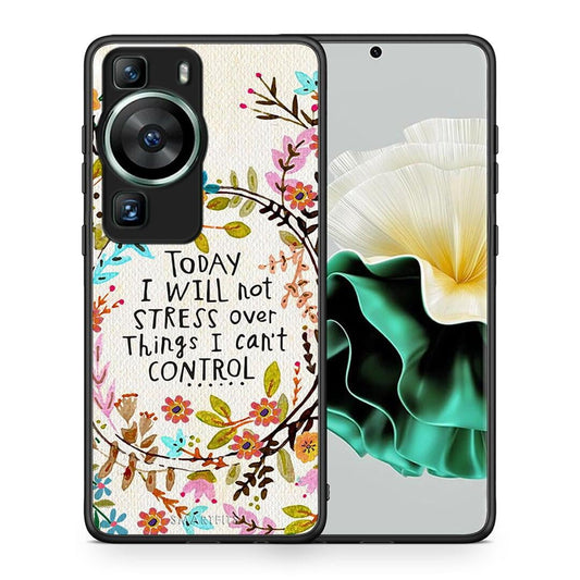 Θήκη Huawei P60 Stress Over από τη Smartfits με σχέδιο στο πίσω μέρος και μαύρο περίβλημα | Huawei P60 Stress Over Case with Colorful Back and Black Bezels