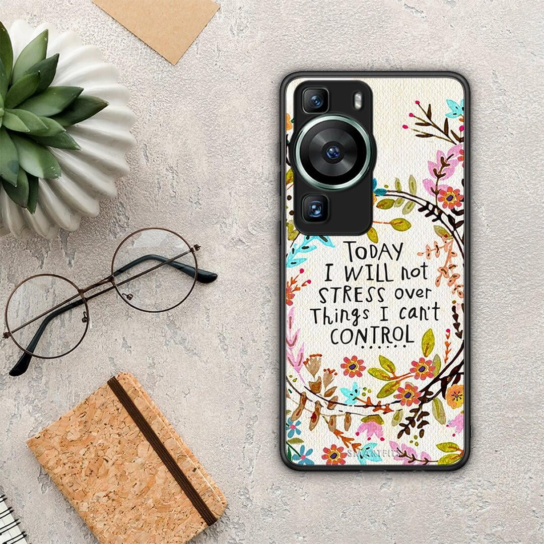 Θήκη Huawei P60 Stress Over από τη Smartfits με σχέδιο στο πίσω μέρος και μαύρο περίβλημα | Huawei P60 Stress Over Case with Colorful Back and Black Bezels