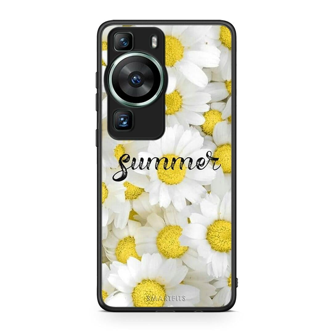 Θήκη Huawei P60 Summer Daisies από τη Smartfits με σχέδιο στο πίσω μέρος και μαύρο περίβλημα | Huawei P60 Summer Daisies Case with Colorful Back and Black Bezels