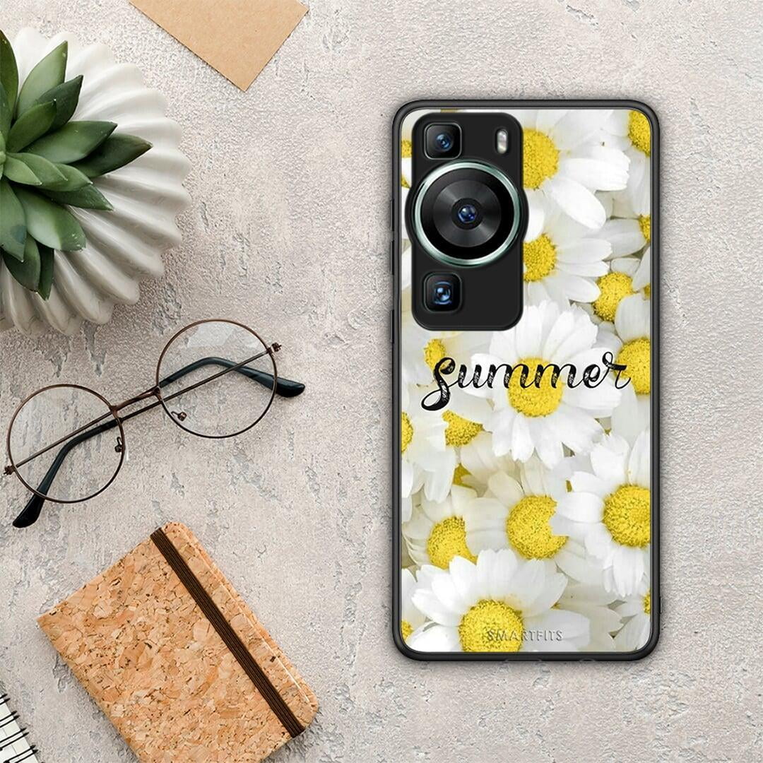 Θήκη Huawei P60 Summer Daisies από τη Smartfits με σχέδιο στο πίσω μέρος και μαύρο περίβλημα | Huawei P60 Summer Daisies Case with Colorful Back and Black Bezels