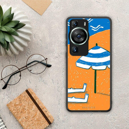 Θήκη Huawei P60 Summering από τη Smartfits με σχέδιο στο πίσω μέρος και μαύρο περίβλημα | Huawei P60 Summering Case with Colorful Back and Black Bezels