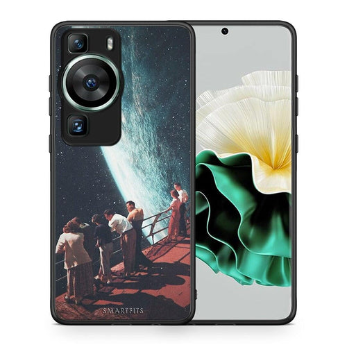 Θήκη Huawei P60 Surreal View από τη Smartfits με σχέδιο στο πίσω μέρος και μαύρο περίβλημα | Huawei P60 Surreal View Case with Colorful Back and Black Bezels